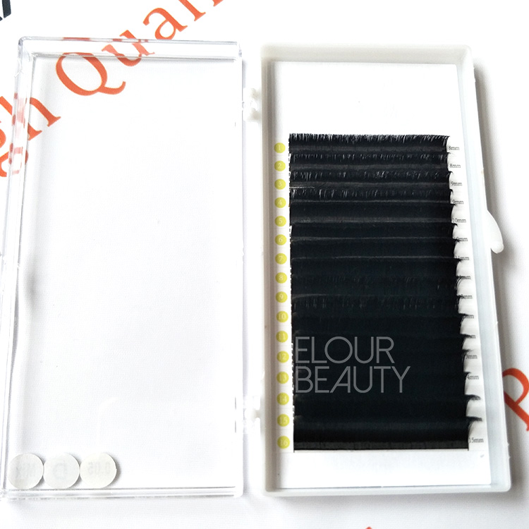 Private label matte flat korean eyelash extension supplies EL104